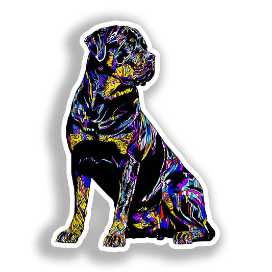 Rottweiler Dog Vinyl Decal Sticker for Car, Laptop, Tumbler and more # A018329-4" x 4"