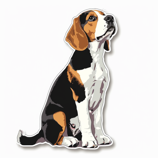 Beagle Dog Vinyl Decal Sticker for Car, Laptop, Tumbler and more # F07318