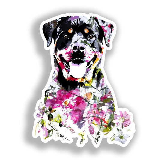 Rottweiler Dog Vinyl Decal Sticker for Car, Laptop, Tumbler and more # A018045-4" x 4"