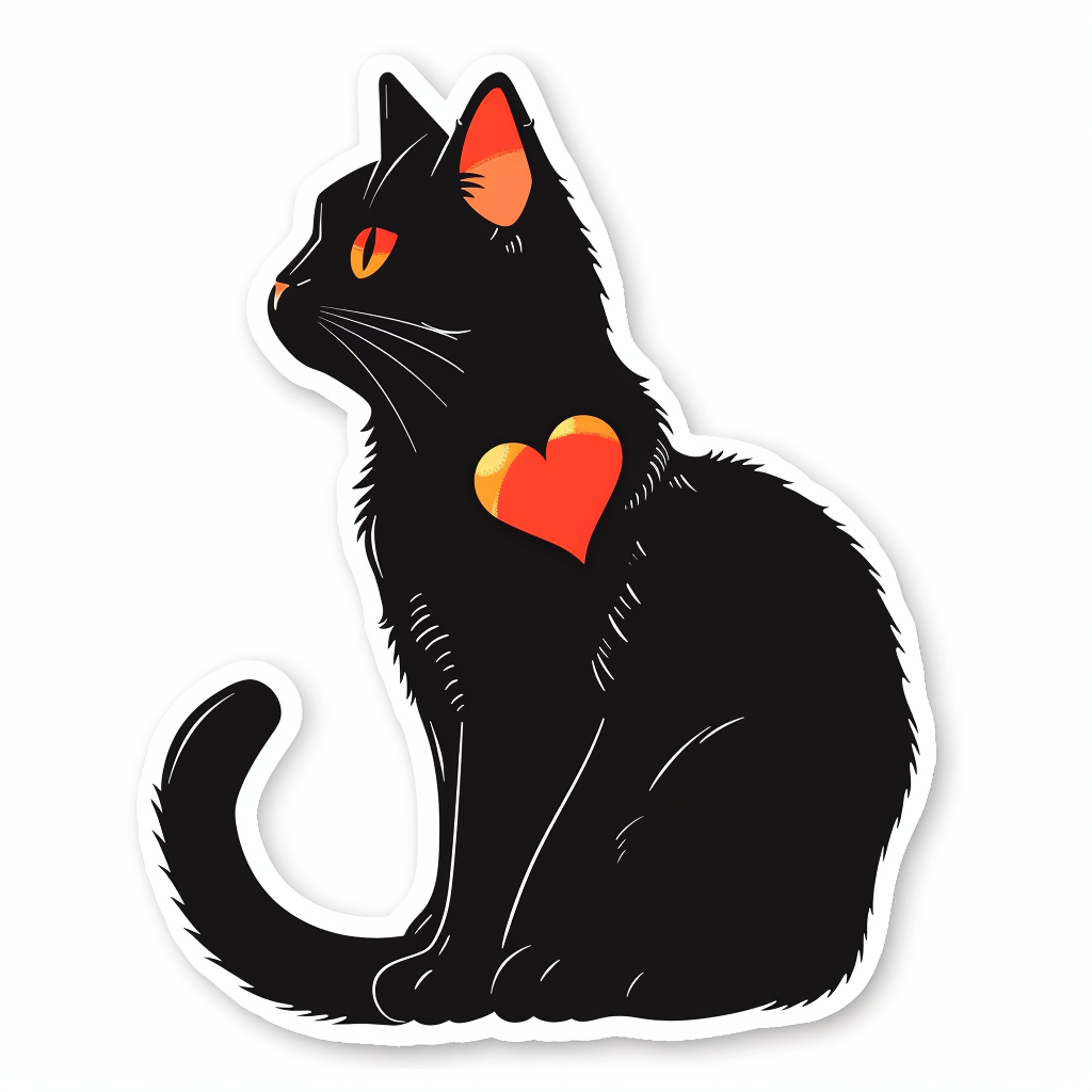 American Shorthair Cat majestic Expressive surreal Vinyl Decal Sticker for Car, Laptop, Tumbler and more # F018714