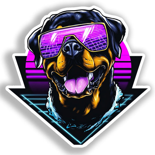 Rottweiler Dog Vinyl Decal Sticker for Car, Laptop, Tumbler and more # A017975-4" x 4"