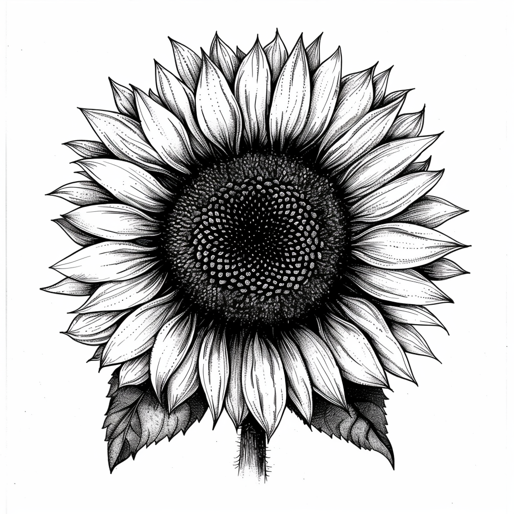 Vinyl Sunflower  Vinyl Decal Sticker for Car, Laptop, Tumbler and more # F023353