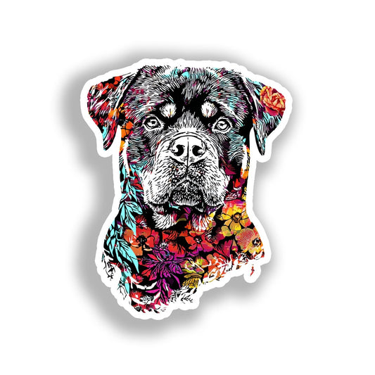 Rottweiler Dog Vinyl Decal Sticker for Car, Laptop, Tumbler and more # A018165-4" x 4"