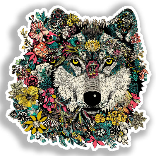Wolf   Vinyl Decal Sticker for Car, Laptop, Tumbler and more # A018361-4" x 4"