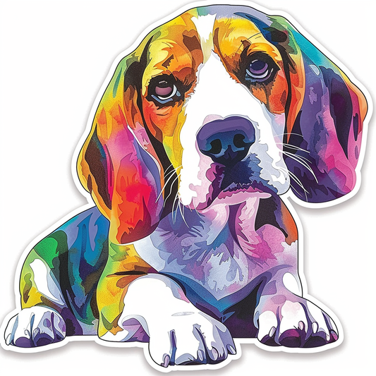 Beagle dog Vinyl Decal Sticker for Car, Laptop, Tumbler and more # F012055