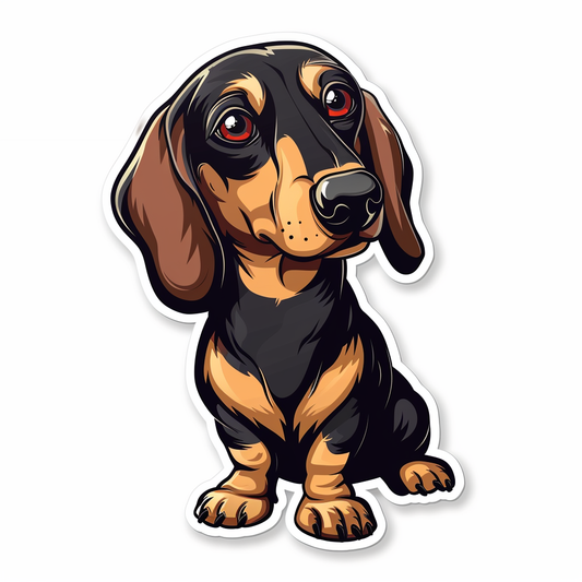 Dachshund Dog Vinyl Decal Sticker for Car, Laptop, Tumbler and more # F013096