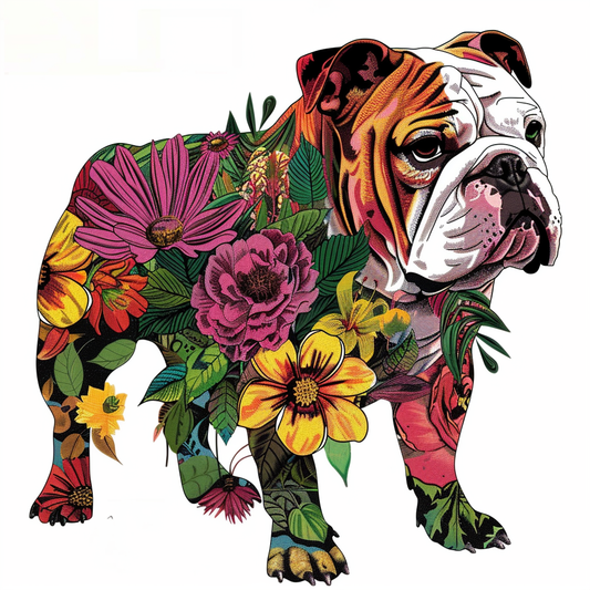 Bulldog Dog majestic Expressive surreal Vinyl Decal Sticker for Car, Laptop, Tumbler and more # F017594