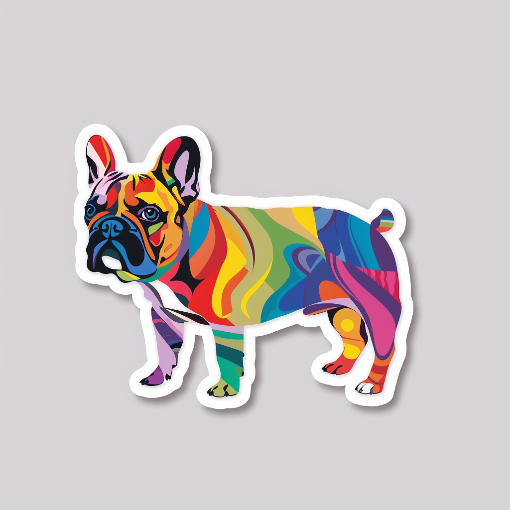 French Bulldog Vinyl Decal Sticker for Car, Laptop, Tumbler and more # F07742