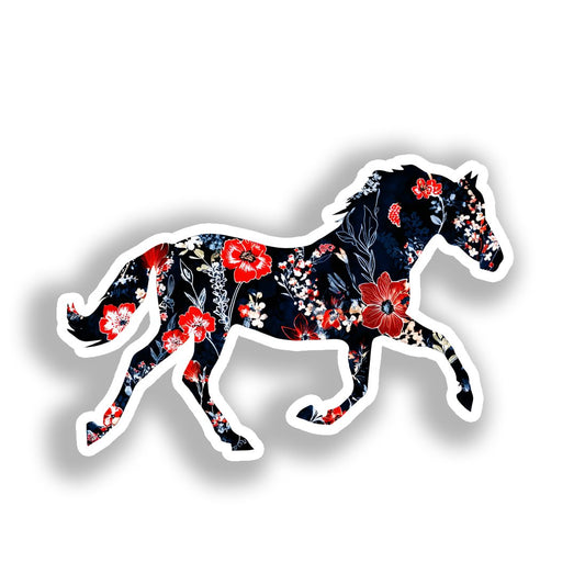 Horse Vinyl Decal Sticker for Car, Laptop, Tumbler and more # A018513-4" x 4"