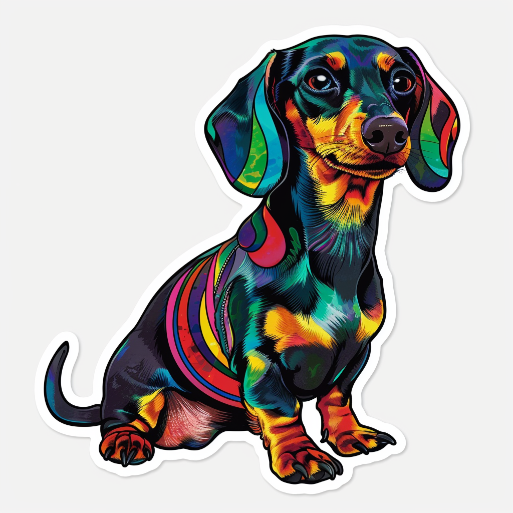 Dachshund Dog Vinyl Decal Sticker for Car, Laptop, Tumbler and more # F013072