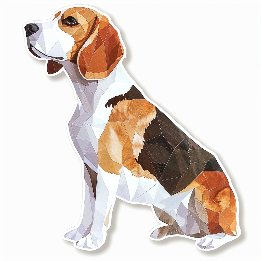 Beagle dog Vinyl Decal Sticker for Car, Laptop, Tumbler and more # F011804