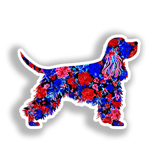 Cocker Spaniel Dog Vinyl Decal Sticker for Car, Laptop, Tumbler and more # A018781-4" x 4"