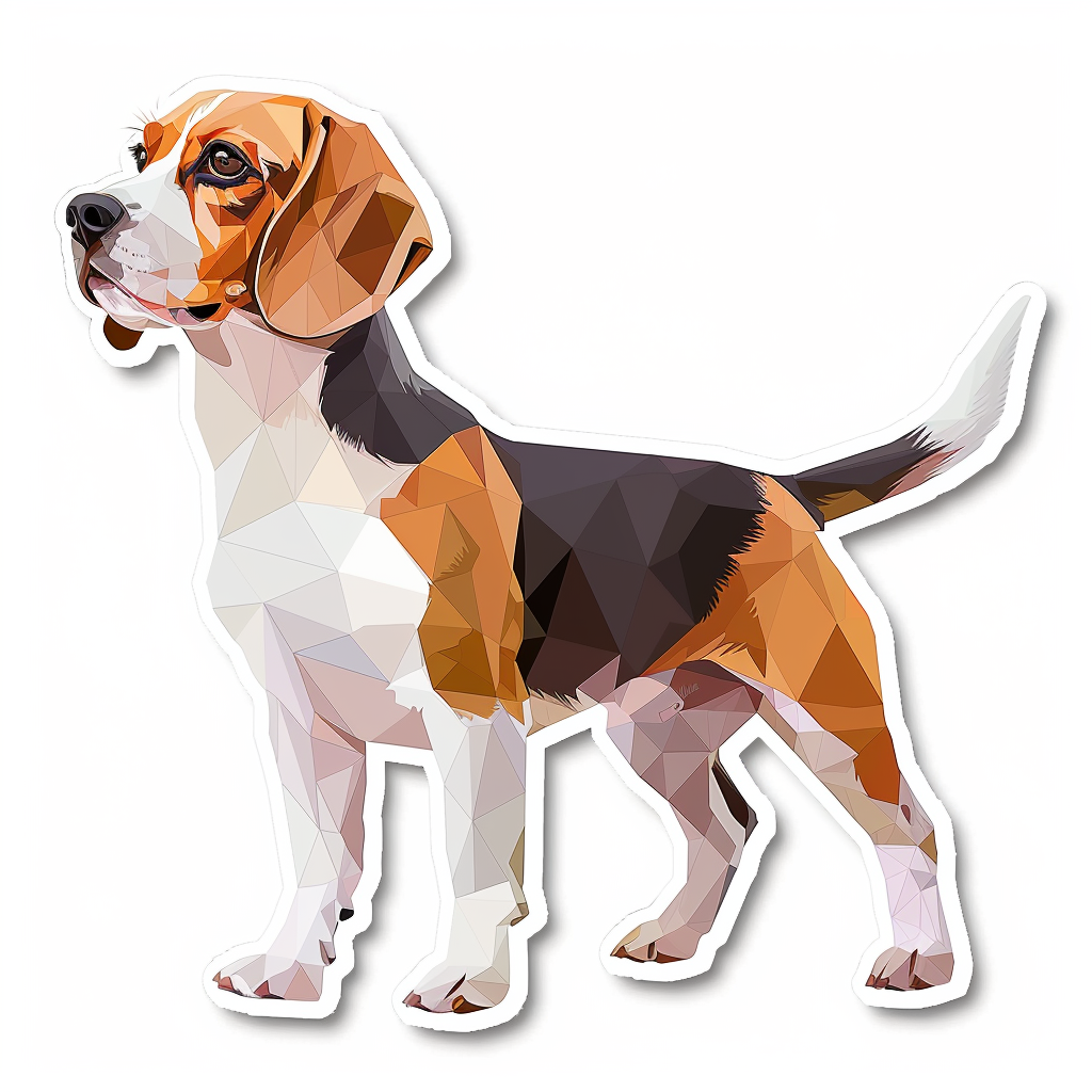 Beagle dog Vinyl Decal Sticker for Car, Laptop, Tumbler and more # F011852
