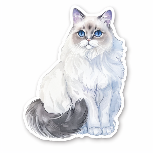 Ragdoll cat Vinyl Decal Sticker for Car, Laptop, Tumbler and more # F07874