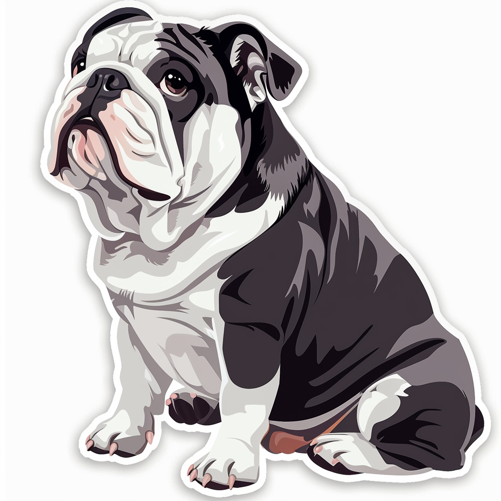 Bulldog Dog Vinyl Decal Sticker for Car, Laptop, Tumbler and more # F07513