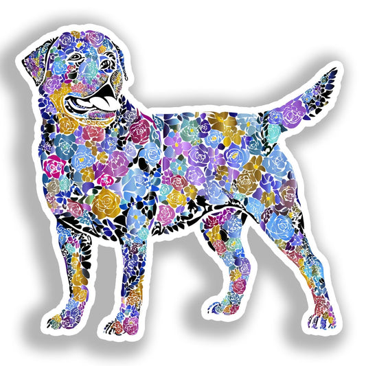 Rottweiler Dog Vinyl Decal Sticker for Car, Laptop, Tumbler and more # A017977-4" x 4"