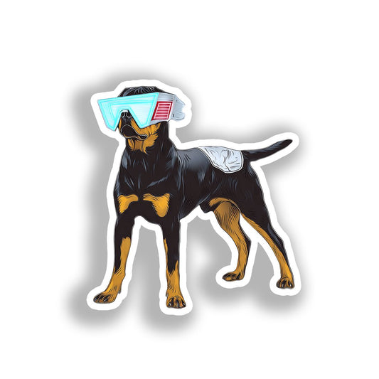 Rottweiler Dog Vinyl Decal Sticker for Car, Laptop, Tumbler and more # A018042-4" x 4"