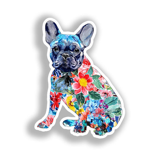 French Bulldog Dog Vinyl Decal Sticker for Car, Laptop, Tumbler and more # A019653-4" x 4"