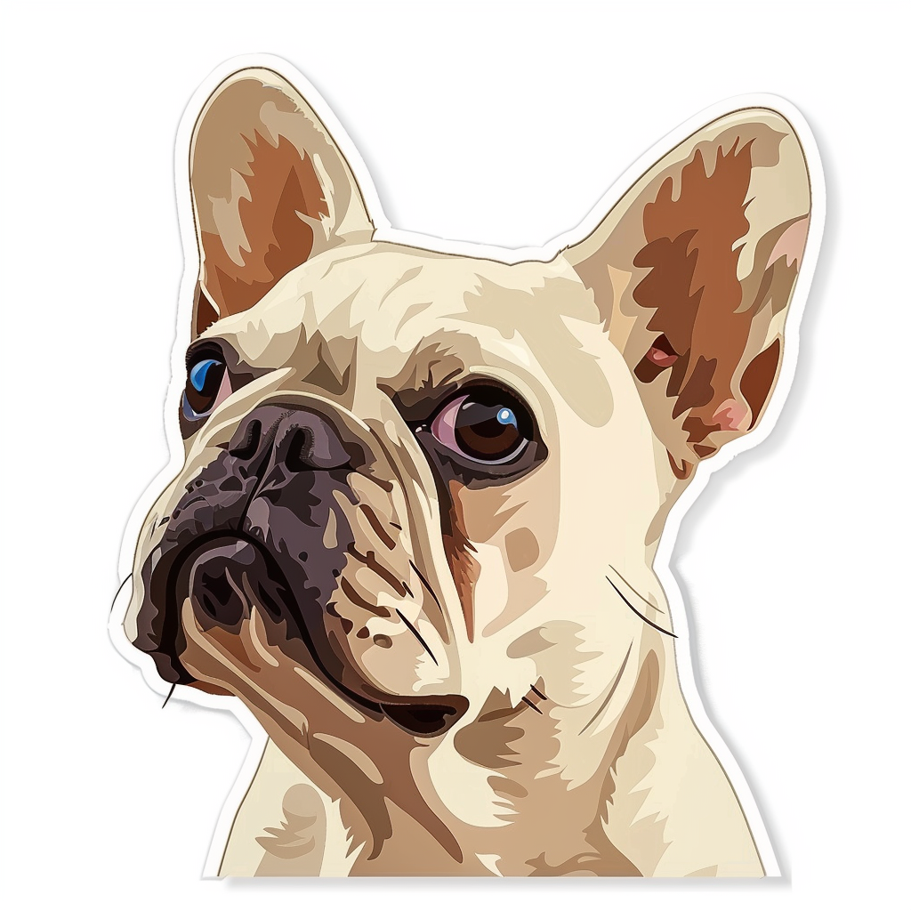 French Bulldog Vinyl Decal Sticker for Car, Laptop, Tumbler and more # F07708