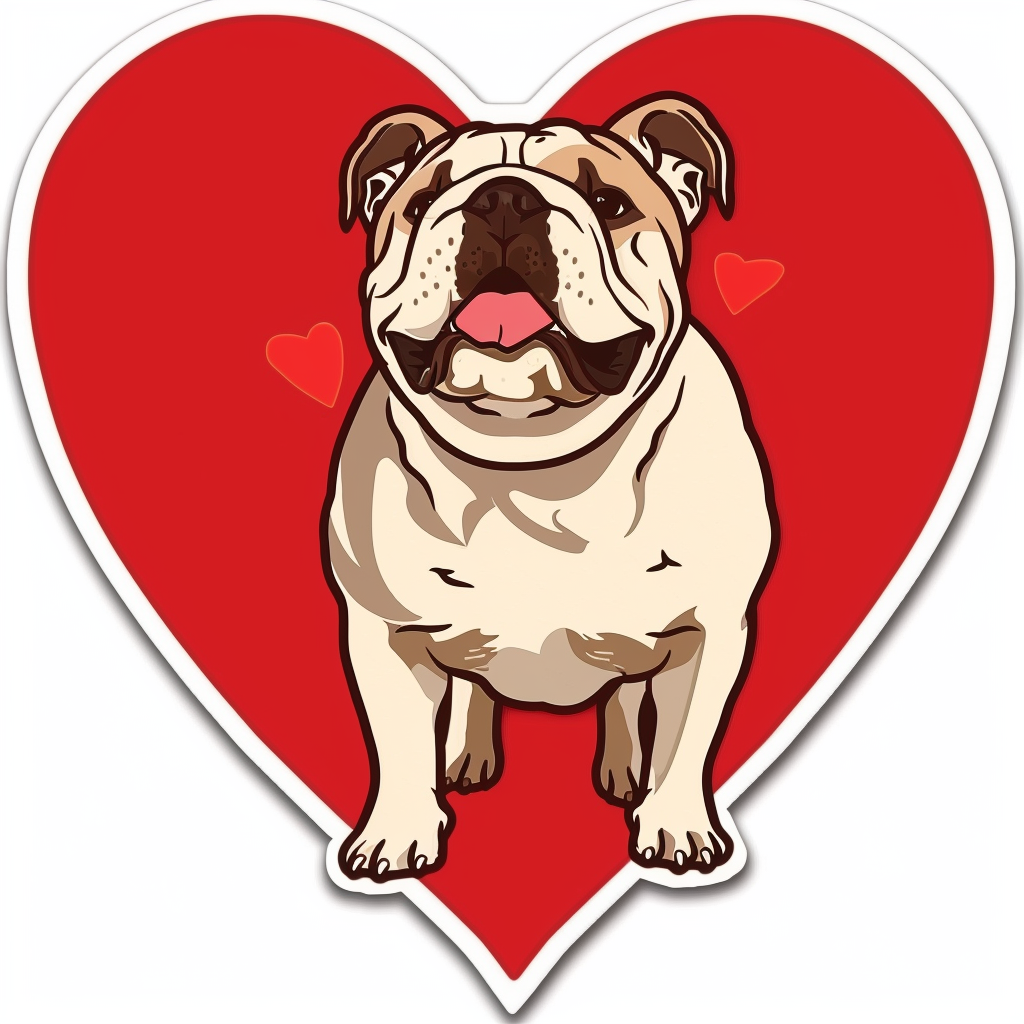 Bulldog Dog majestic Expressive surreal Vinyl Decal Sticker for Car, Laptop, Tumbler and more # F017675