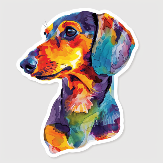 Dachshund Dog Vinyl Decal Sticker for Car, Laptop, Tumbler and more # F013060