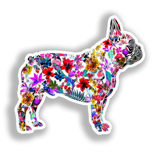 French Bulldog Dog Vinyl Decal Sticker for Car, Laptop, Tumbler and more # A019607-4" x 4"