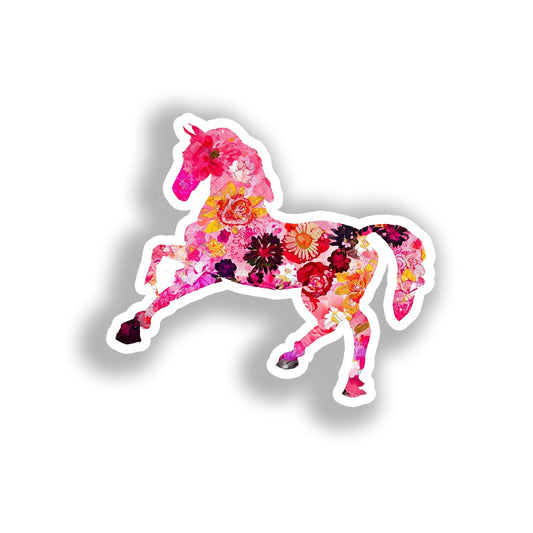 Horse Vinyl Decal Sticker for Car, Laptop, Tumbler and more # A018515-4" x 4"