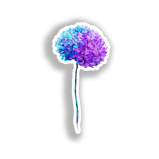 Hydragea Flower Vinyl Decal Sticker for Car, Laptop, Tumbler and more # A019524-4" x 4"