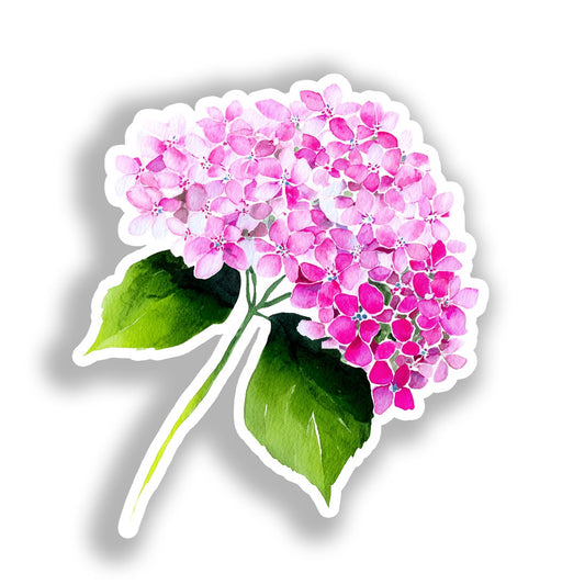 Hydragea Flower Vinyl Decal Sticker for Car, Laptop, Tumbler and more # A019488-4" x 4"