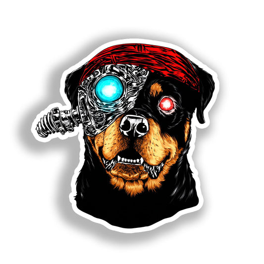Rottweiler Dog Vinyl Decal Sticker for Car, Laptop, Tumbler and more # A018008-4" x 4"