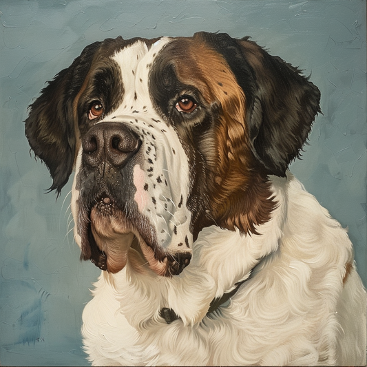 Saint Bernard Expressive surreal Vinyl Decal Sticker for Car, Laptop, Tumbler and more # F023490