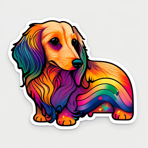 Heartcore Dachshund Dog Vinyl Decal Sticker for Car, Laptop, Tumbler and more # F012746