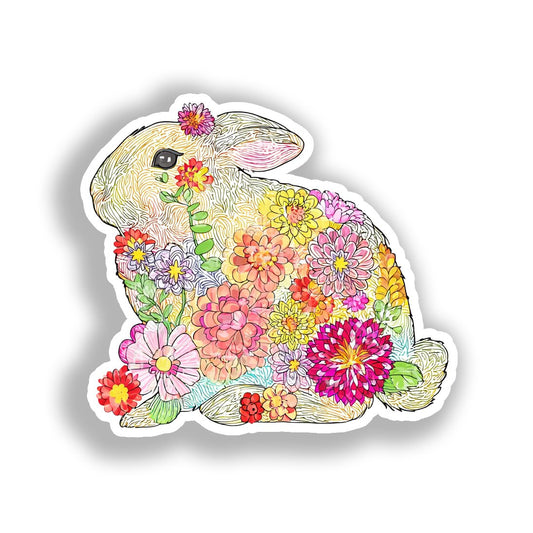 Rabbit   Vinyl Decal Sticker for Car, Laptop, Tumbler and more # A018413-4" x 4"
