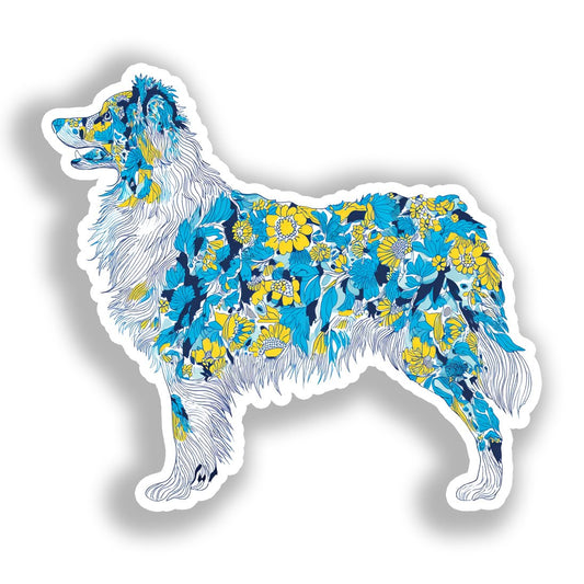 Australian Shepherd Dog Vinyl Decal Sticker for Car, Laptop, Tumbler and more # A018699-4" x 4"