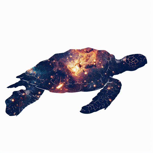 Sticker of a turtle majestic Expressive surreal Vinyl Decal Sticker for Car, Laptop, Tumbler and more # F022071