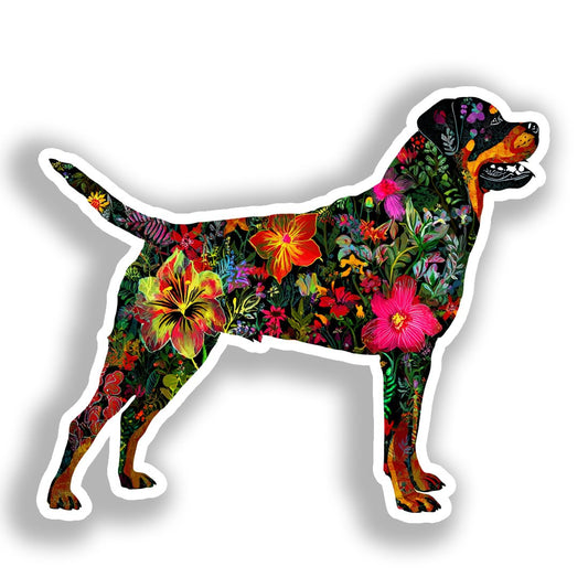 Rottweiler Dog Vinyl Decal Sticker for Car, Laptop, Tumbler and more # A018265-4" x 4"