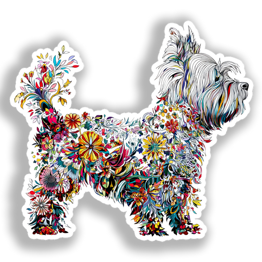 Yorkshire Terrier Dog Vinyl Decal Sticker for Car, Laptop, Tumbler and more # A017138-4" x 4"