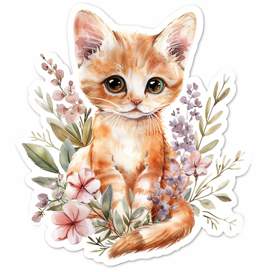 Abyssinian Cat astronaut majestic Expressive surreal Vinyl Decal Sticker for Car, Laptop, Tumbler and more # F021292-4" x 4"