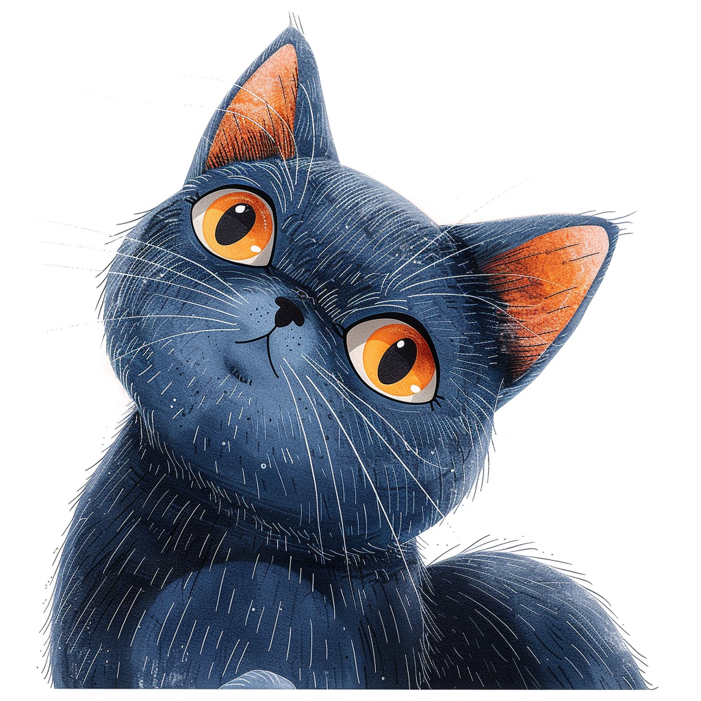 Russian Blue cat Vinyl Decal Sticker for Car, Laptop, Tumbler and more # F07588