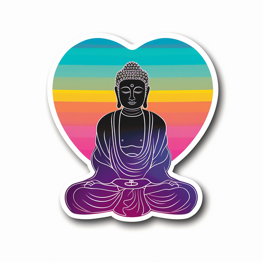 Buddha majestic Expressive surreal Vinyl Decal Sticker for Car, Laptop, Tumbler and more # F017081