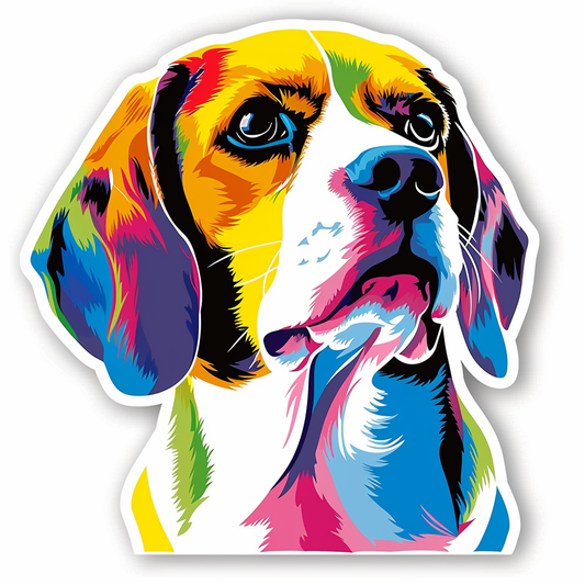 Beagle dog Vinyl Decal Sticker for Car, Laptop, Tumbler and more # F012124