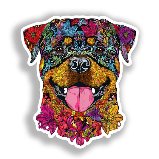 Rottweiler Dog Vinyl Decal Sticker for Car, Laptop, Tumbler and more # A018237-4" x 4"