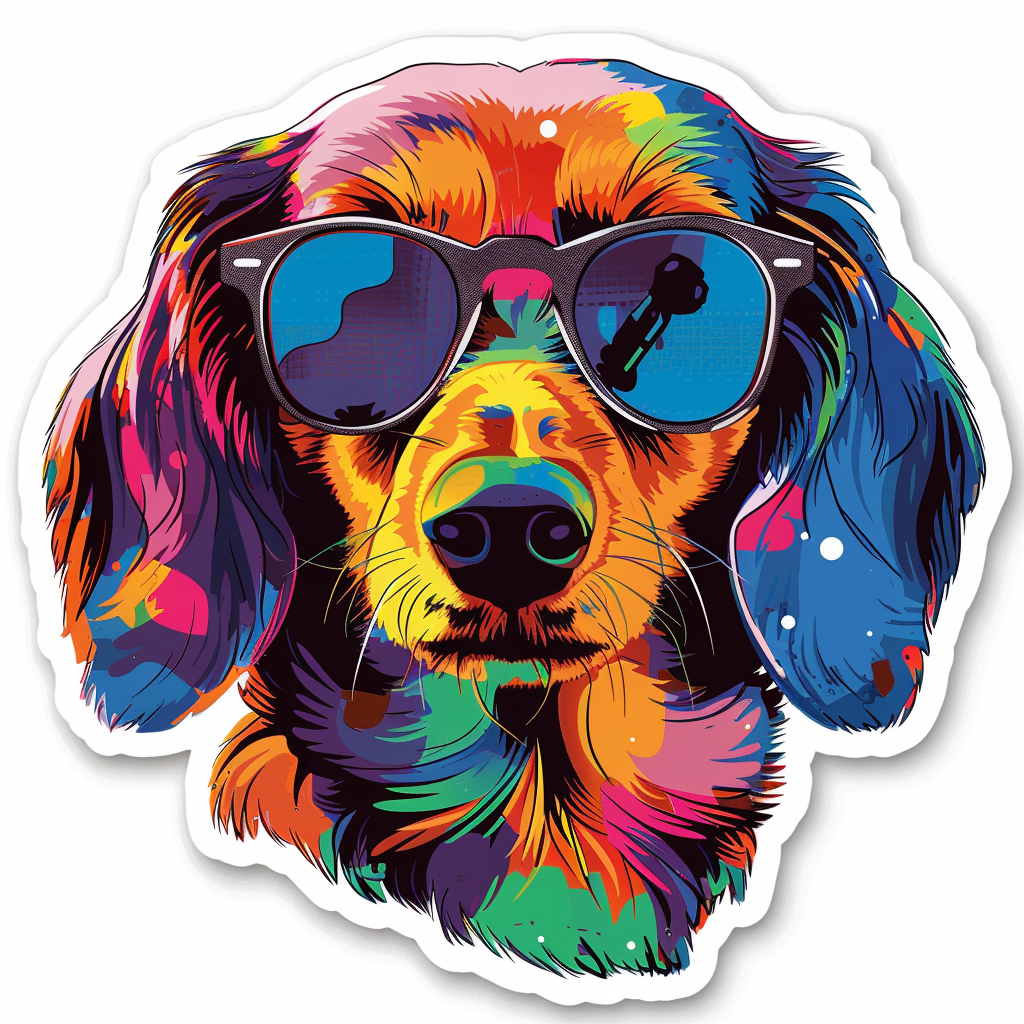 Dachshund Dog Vinyl Decal Sticker for Car, Laptop, Tumbler and more # F013002