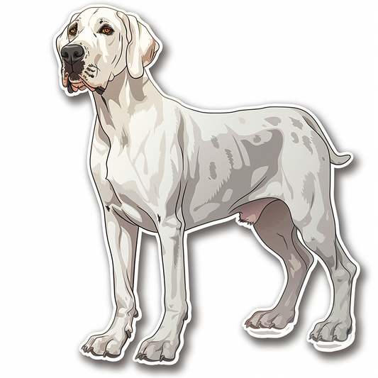 Great Dane Dog Expressive surreal Vinyl Decal Sticker for Car, Laptop, Tumbler and more # F022663