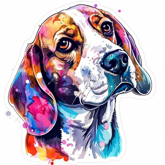 Beagle dog Vinyl Decal Sticker for Car, Laptop, Tumbler and more # F012144