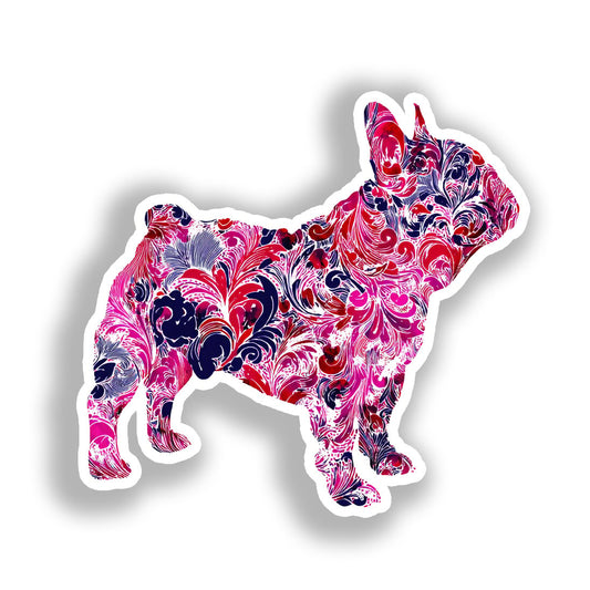 French Bulldog Dog Vinyl Decal Sticker for Car, Laptop, Tumbler and more # A019627-4" x 4"