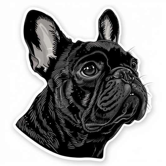 French Bulldog Vinyl Decal Sticker for Car, Laptop, Tumbler and more # F07489