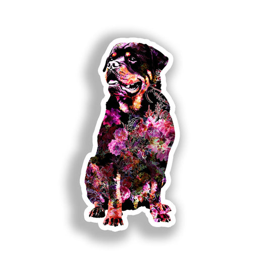 Rottweiler Dog Vinyl Decal Sticker for Car, Laptop, Tumbler and more # A018276-4" x 4"