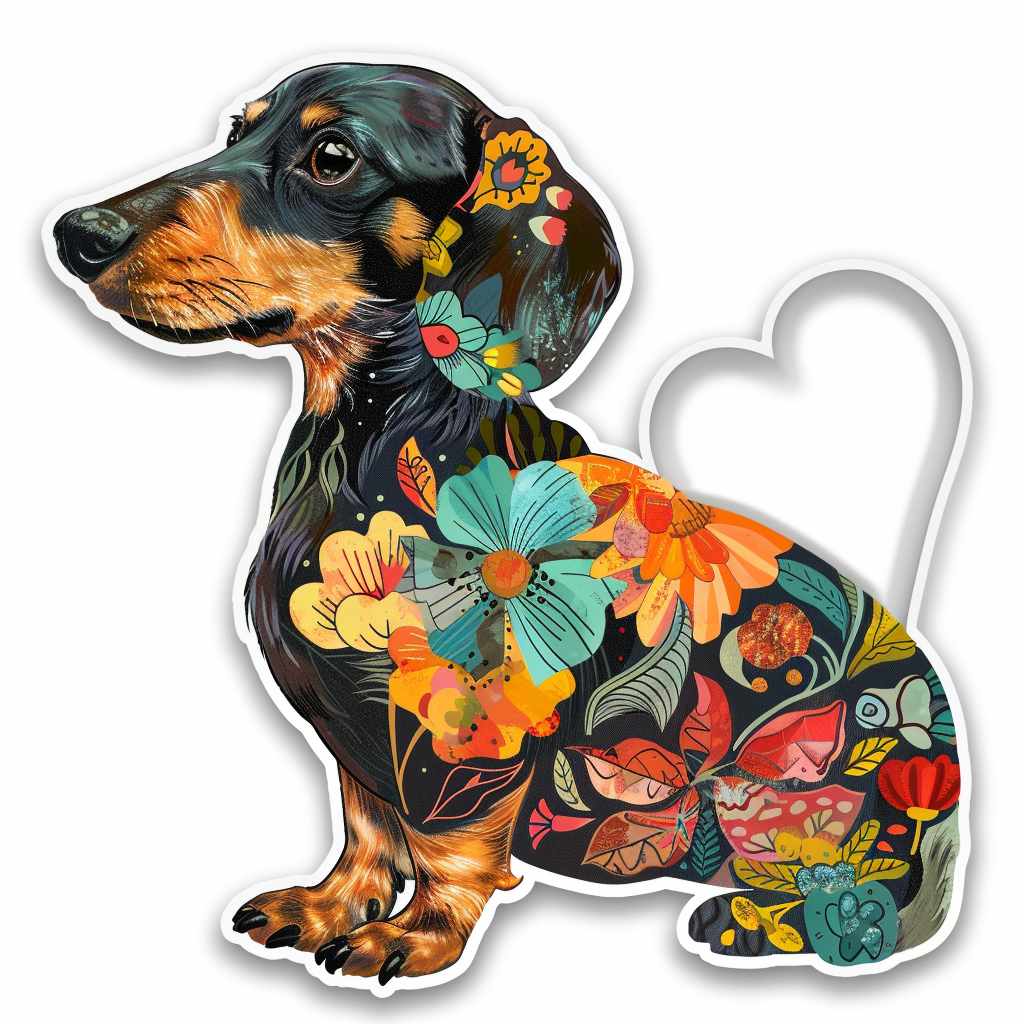 Dachshund Dog Vinyl Decal Sticker for Car, Laptop, Tumbler and more # F012811
