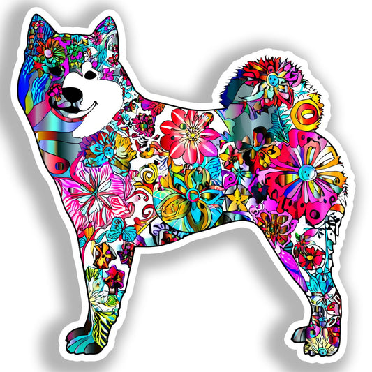 Akita Dog Vinyl Decal Sticker for Car, Laptop, Tumbler and more # A018839-4" x 4"